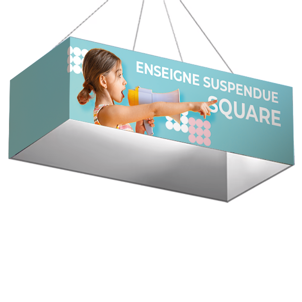 Enseigne suspendue rectangulaire